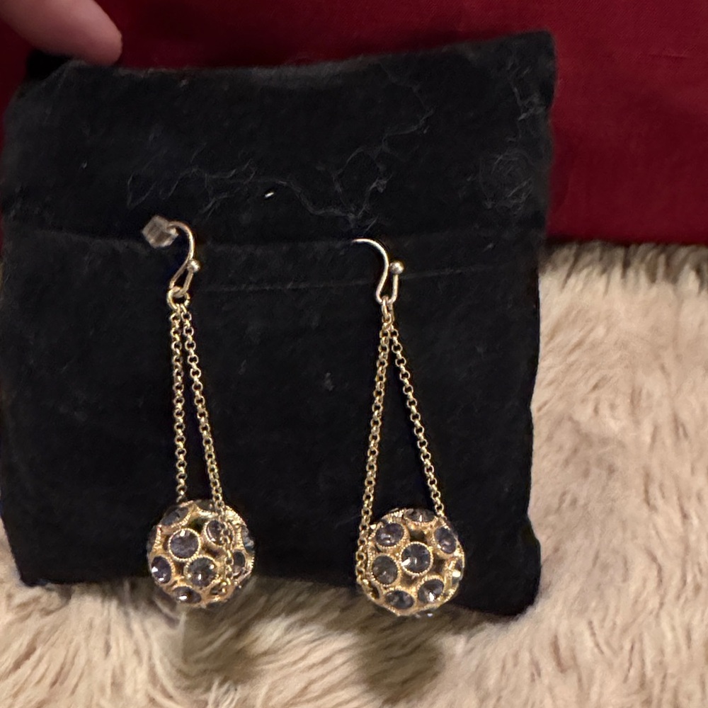 Lia Sophia Gold and Silver Chain Earrings